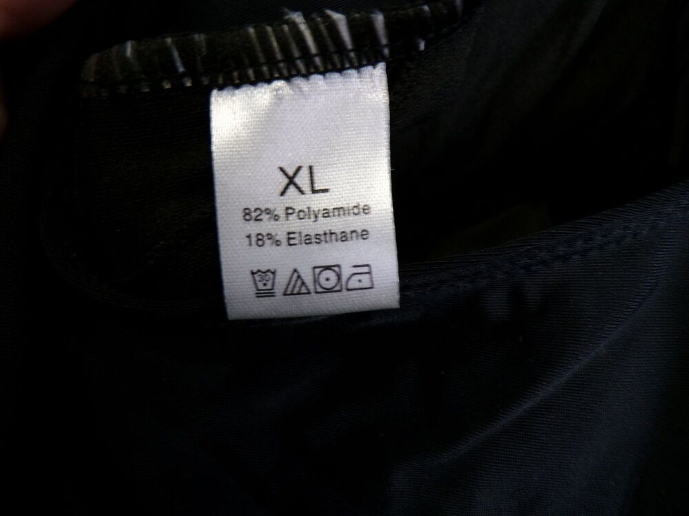 Women One Piece Halter Swimsuit XL Black 82% Polyamide 18% Elasthane - Picture 5 of 5